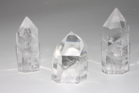 Rock crystal points, polished A