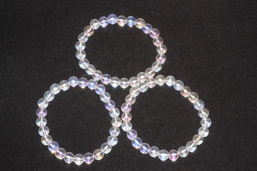 Angel Aura / Bergkristall Kugelarmband 8 mm