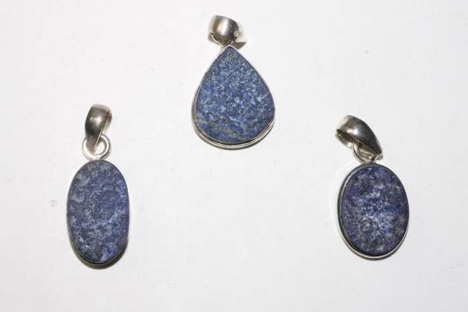 Lapis Anhänger roh 925erSilber ca.6gr.