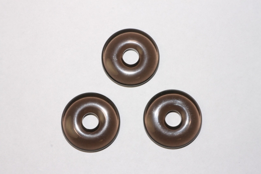 3erSet Rauch-Obsidian 30mm Donuts