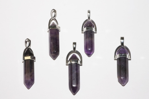 5erSet Amethyst Anhänger 