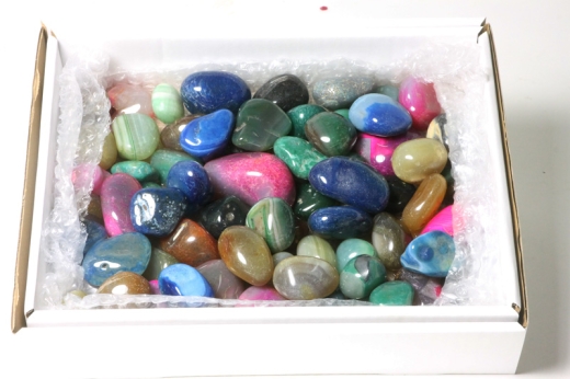 2,5kg Striped Agate Mix tumbled stones XL Brazil