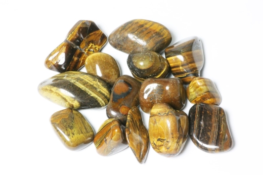 0,5kg Tigerauge gold Trommelsteine, Süd-Afrika B-Qual.