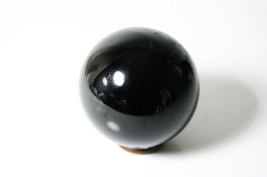 Einzelstück schwarzer Turmalin Kugel Indien 2,51kg ca.11cm