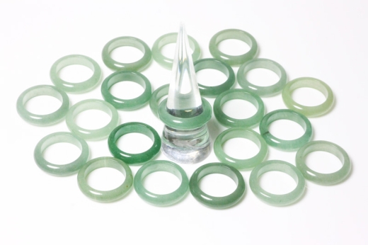 10erSet Aventurin Ringe ca.5-5,5mm