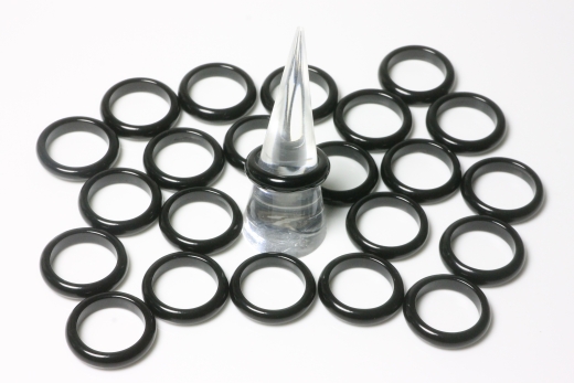 Set of 10pcs. Obsidian Rings approx.5-5,5mm