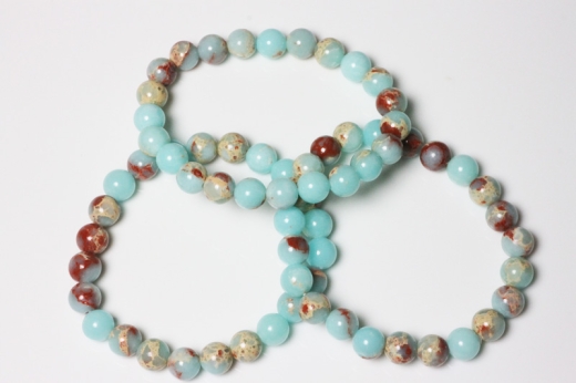 Shoushan-Stein Kugelarmband 8 mm