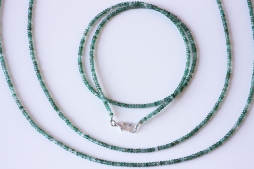 Green Amethyst Bead necl. fac. approx.2mm/45cm