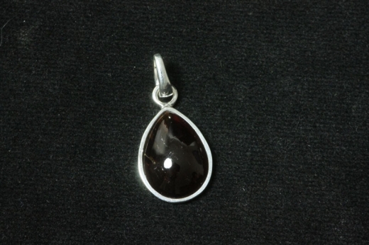 Granat Anhänger Tropfen ca.15x25mm 925erSilber