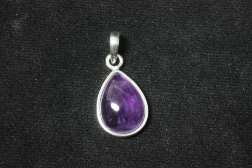 Amethyst Anhänger Tropfen ca.15x25mm 925erSilber