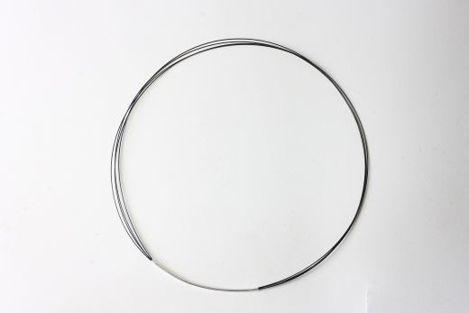 5pcs. Metal hoop 4-fold black approx. 45cm
