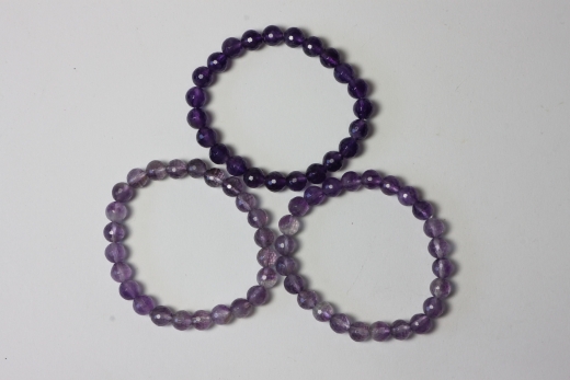 Amethyst Kugelarmband fac. 8mm