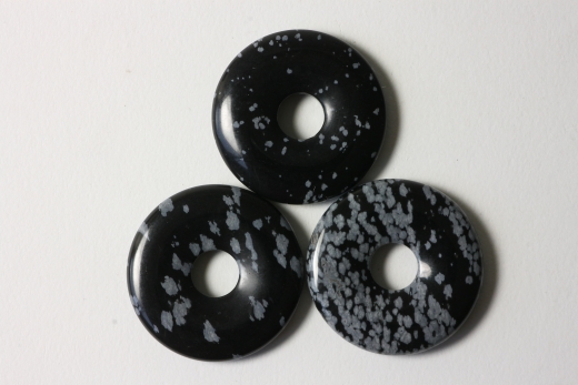 3erSet Schneefl.-Obsidian 30mm Donuts