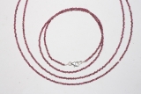 Turmalin/Rubelith Kugelkette fac. ca.2mm/45cm