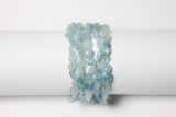 Aquamarin Nugget-Armband ca.6-8mm/19cm