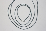 Diamond rough blue necklace 17-18ct. approx. 2.6mm/45cm