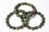 Dragons Blood Stone Bead Bracelet 10mm