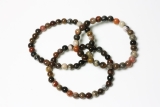 Petrified wood bead bracelet 6 mm