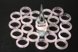10erSet Rosenquarz Ringe ca.5-5,5mm