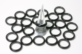 10erSet Obsidian Ringe ca.5-5,5mm
