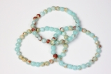 Shoushan seal stone bead bracelet 6mm