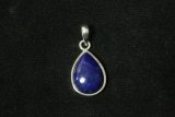 Lapis Anhänger Tropfen ca.15x25mm 925erSilber
