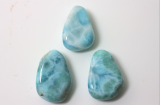 5erSet Larimar Trommelstein gebohrt 5erSet Larimar Trommelstein gebohrt