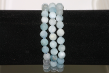 Aquamarin Kugelarmband 6 mm fac.