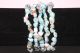 Chalcedon Nugget-Armband ca.8-10mm/19cm Chalcedon Nugget-Armband ca.8-10mm/19cm