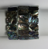 Paua-Muschel Armband Rechteck Paua-Muschel Armband Rechteck