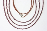 Garnet necklace fac. approx. 2mm/45cm