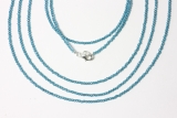 Topaz London Blue necklace fac. approx. 2mm/45cm
