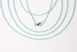 Apatit skyblue Kugelkette fac. ca.2mm/45cm