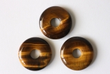 3erSet Tigerauge gold 30mm Donuts