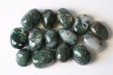 0,5kg Moss agate tumbled stones, India