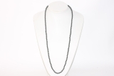 Set of 5 bead necklaces Hematin 6mm / 80cm / polished