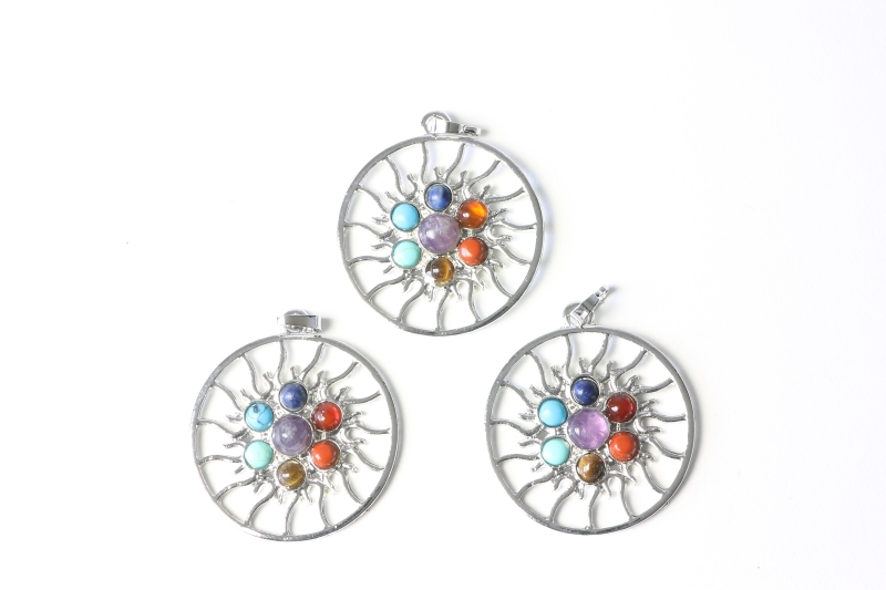 3pcs. Chakra pendant Sun