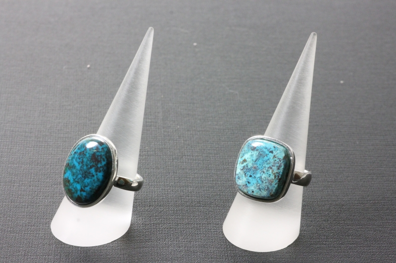 Chrysocolla ring 925 silver