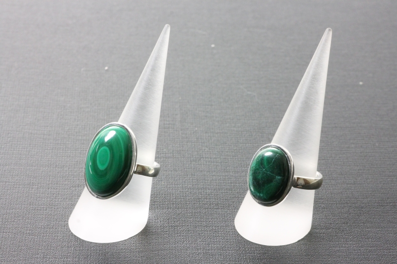 Malachite ring 925 silver