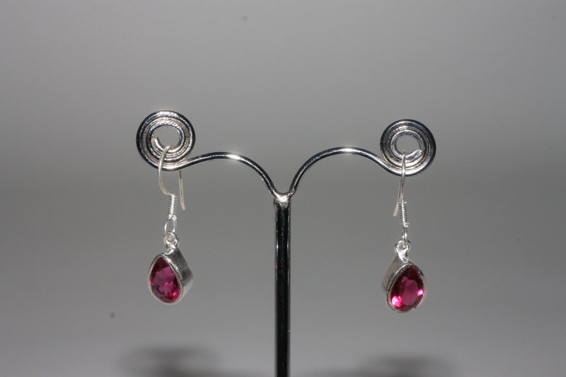 Synthesis (Tourmaline Color) Earrings fac. Sterling-silver