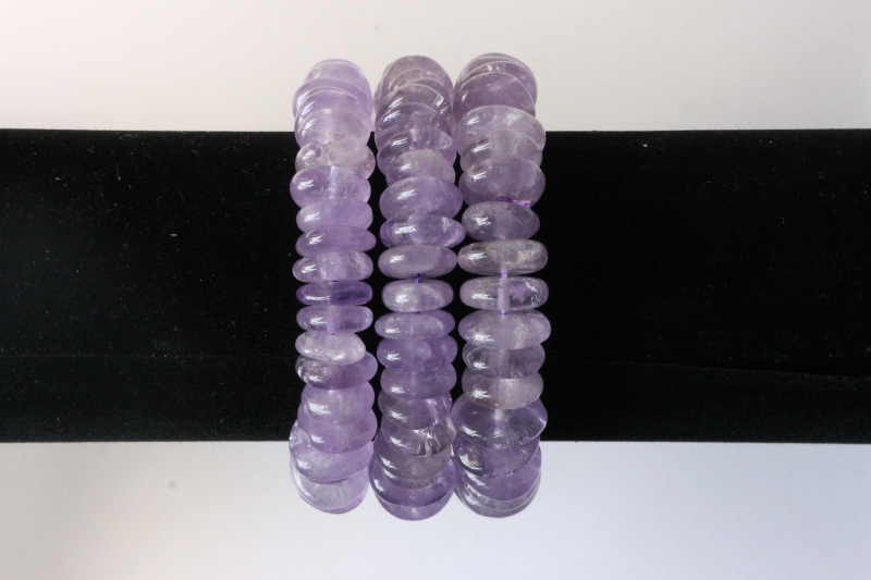 Scheibenarmband Amethyst