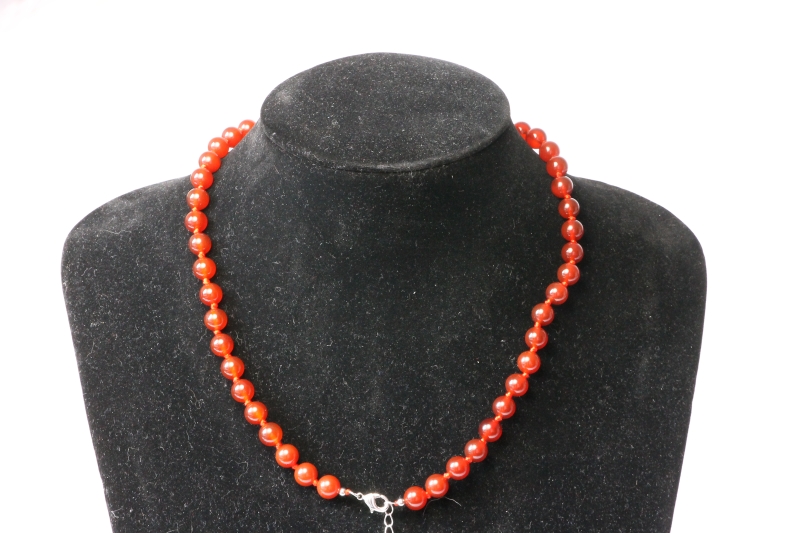 Ball chain 8mm/50cm red agate