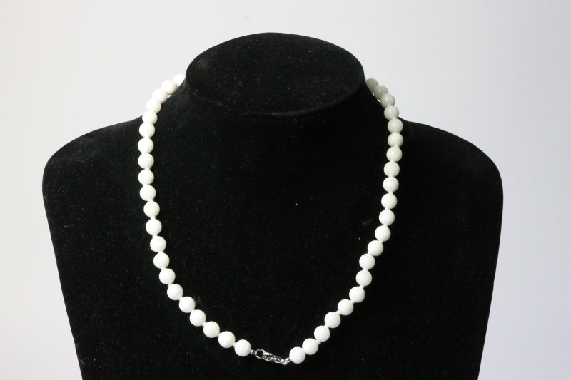 Ball chain 8mm/50cm mother of pearl