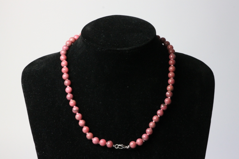 Ball chain 8mm/50cm Rhodonite