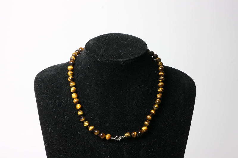 Ball chain 8mm/50cm tiger eye gold