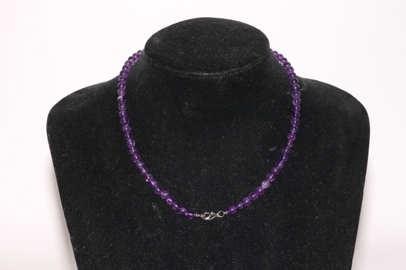 Ball chain 6mm/45cm amethyst