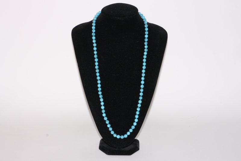 Ball chain 8mm/80cm turquoise rec.