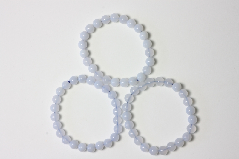 Chalcedony Ball Bracelet 8 mm