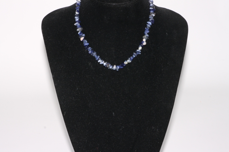 Set of 5 sodalite chips necklace 45cm/carab.