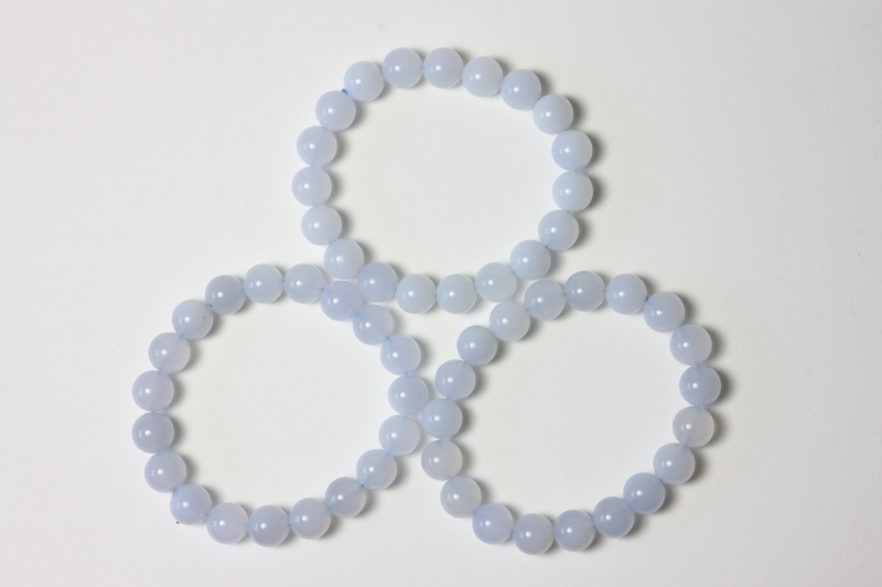 Chalcedon Kugelarmband 10 mm